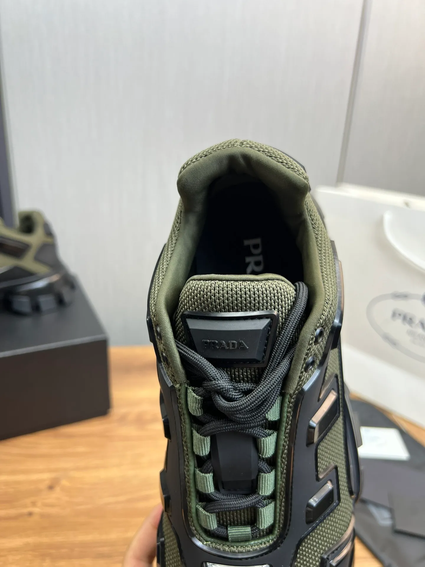 Men's shoes 💰620💰 [PRADA] Hot-selling thick-soled shoes 🔥 Available all year round ✔️Official website synchronization Original fly-knit film fabric + cowhide lining, 1⃣️:1⃣️reproduction, original sole, 38-45 (45 made to order, non-refundable)